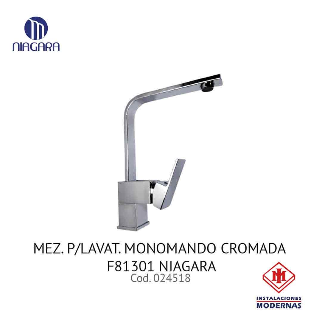 MEZ. P/LavamanosAT. MONOMANDO CROMADA F81301 NIAGARA